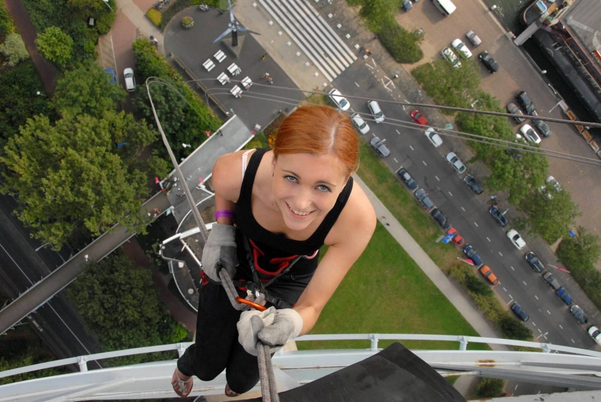 Overcoming my fear of heights...