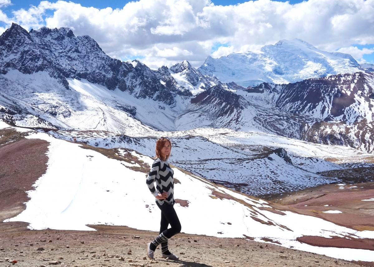 snowy mountain in Peru