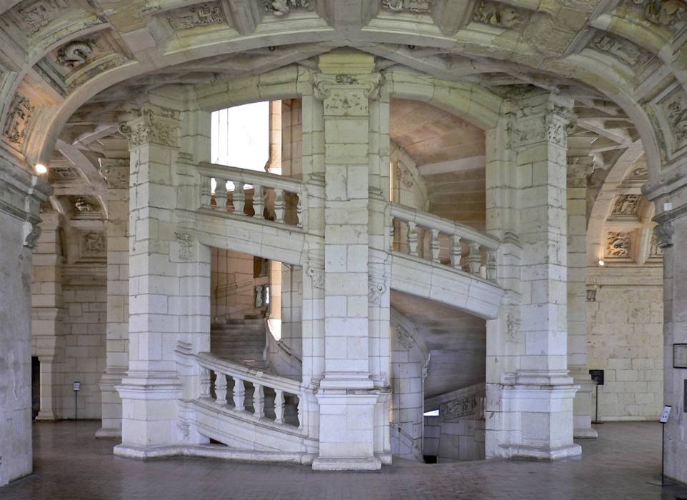 Staircase Chambord castle