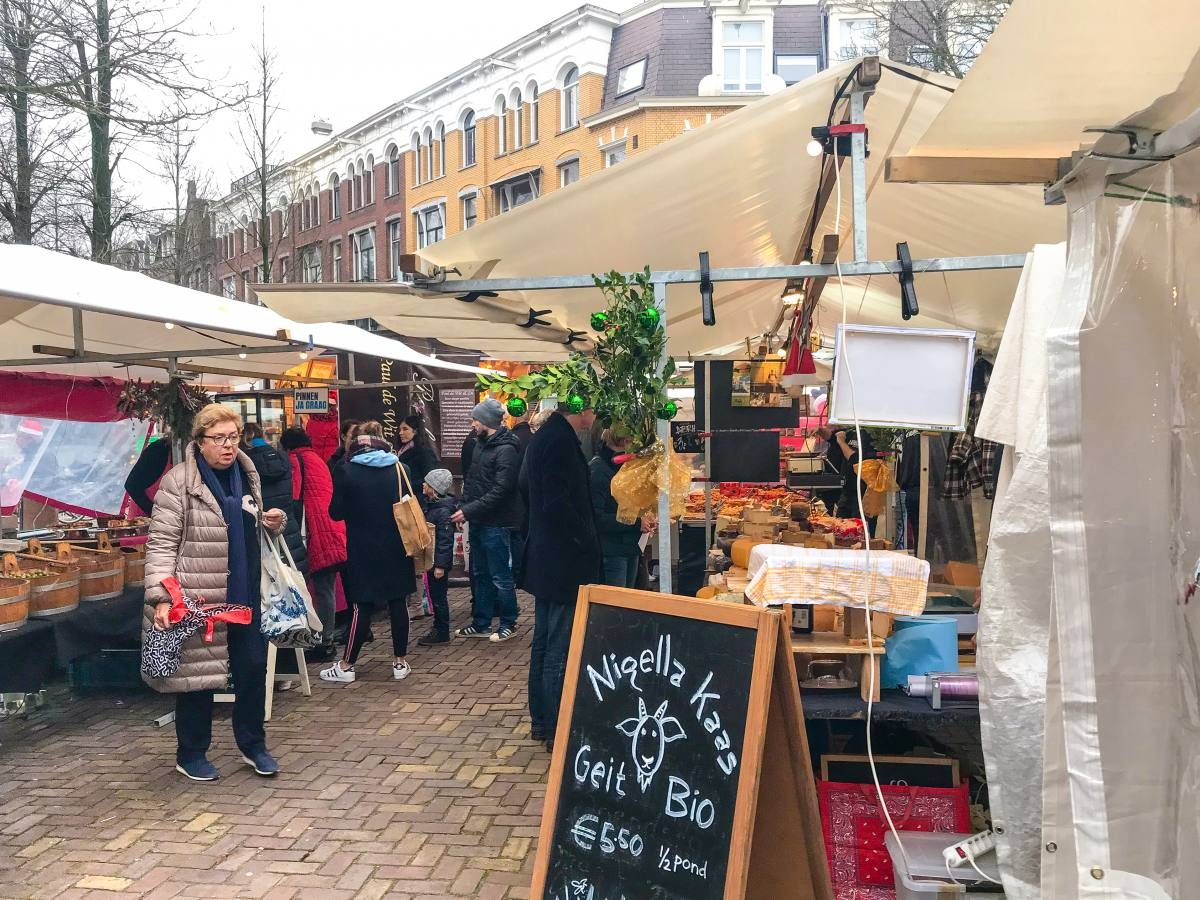 farmers market in Amsterdam