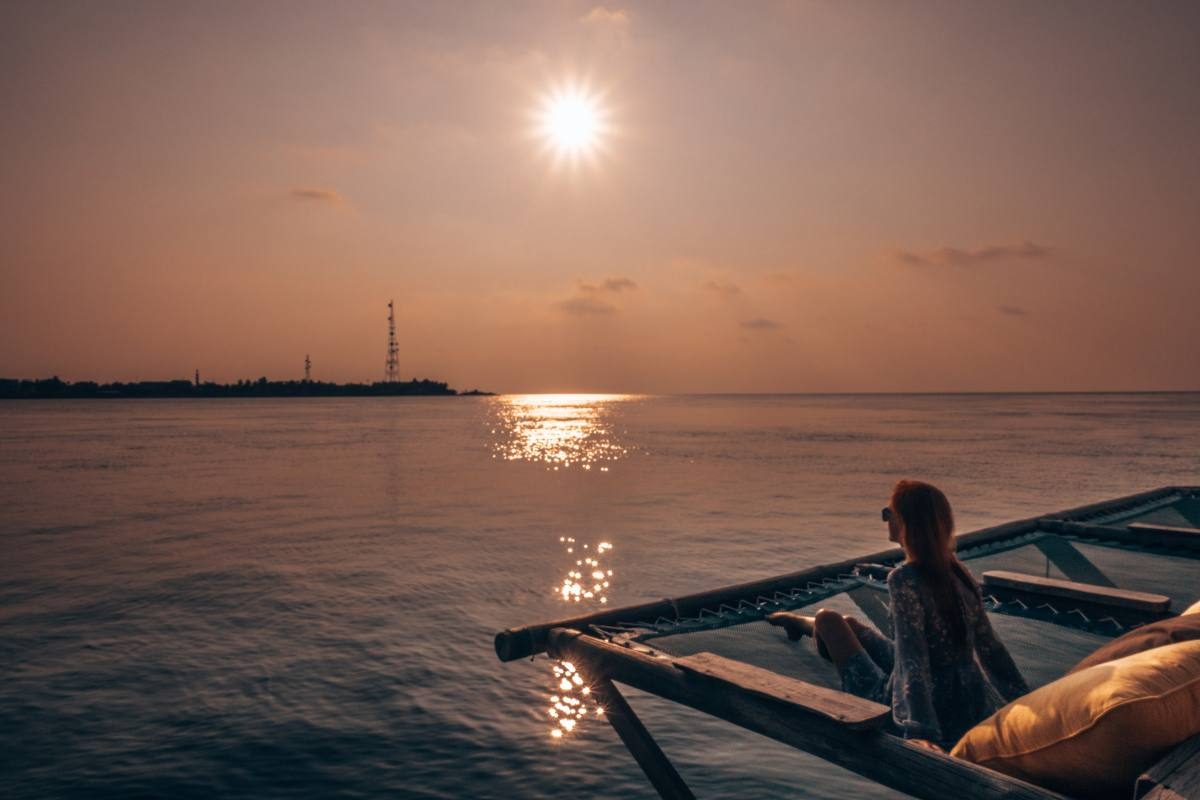 sunset maldives