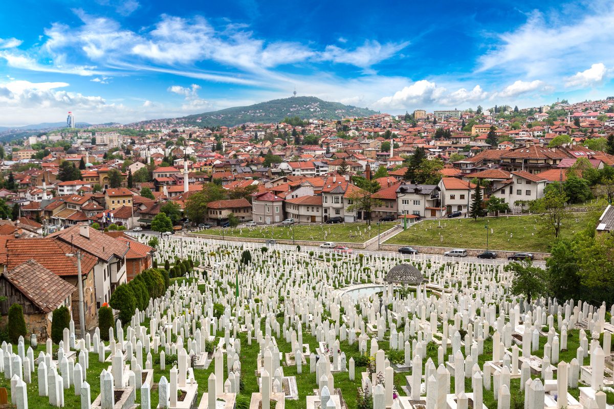 Cemetery in sarajevo 