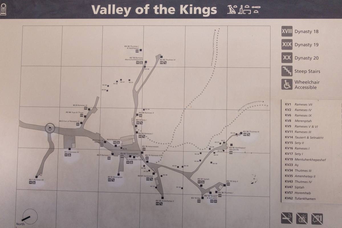 valley of the kings map