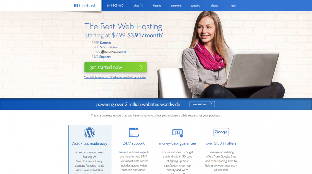 Bluehost - http://bestbusinesstools.org/