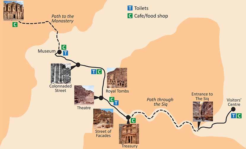 map of petra