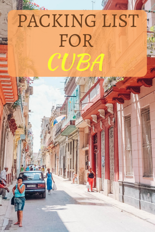 travelling to cuba what to bring