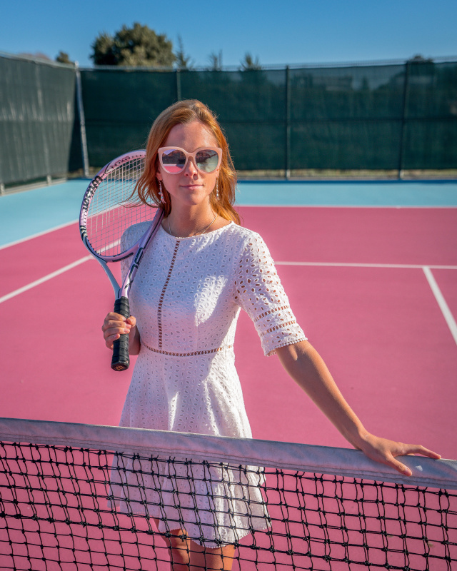 Madonna Inn pink tennis