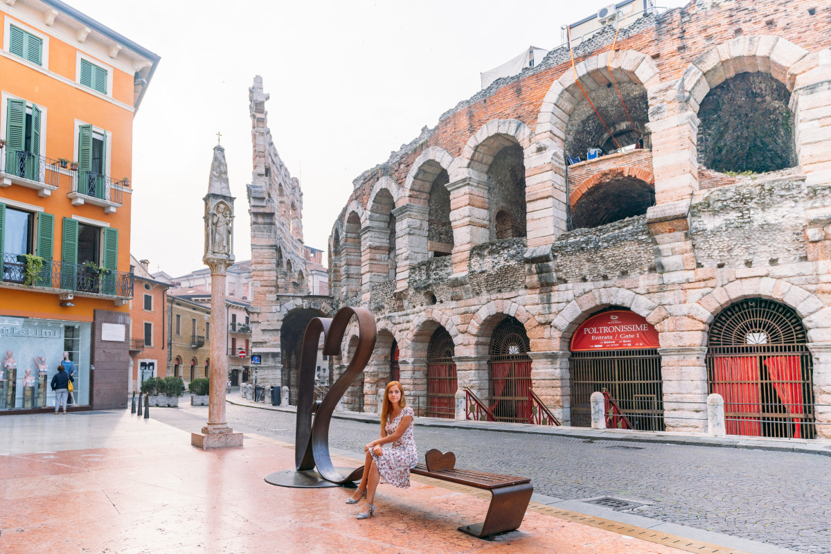 Piazza Bra in Verona, featuring the ancient Roman Arena, a must-visit for anyone exploring the cultural sights of the city.
