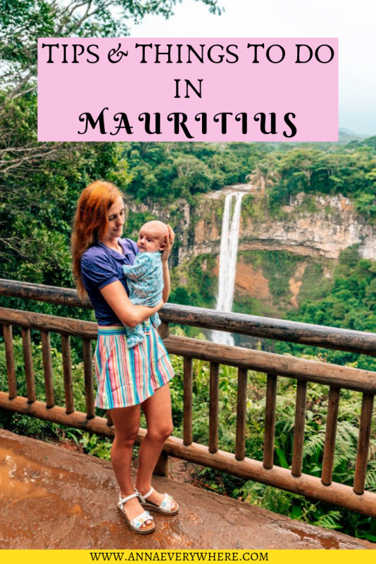 Mauritius with a baby