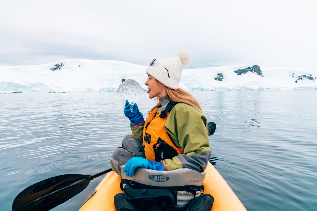 kayaking in Antarctica