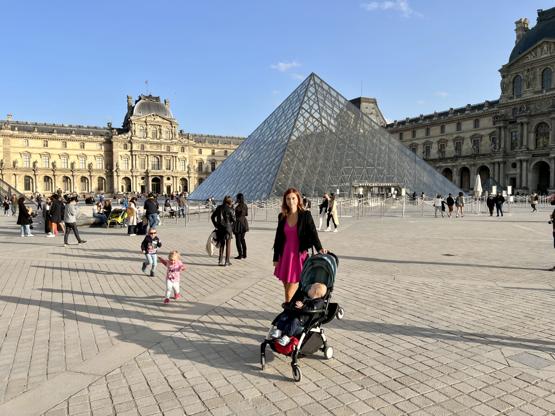 Louvre with kids
