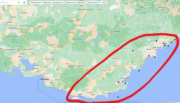 Greatest Locations to Go to on - French Riviera Map E1679498811699 768x438