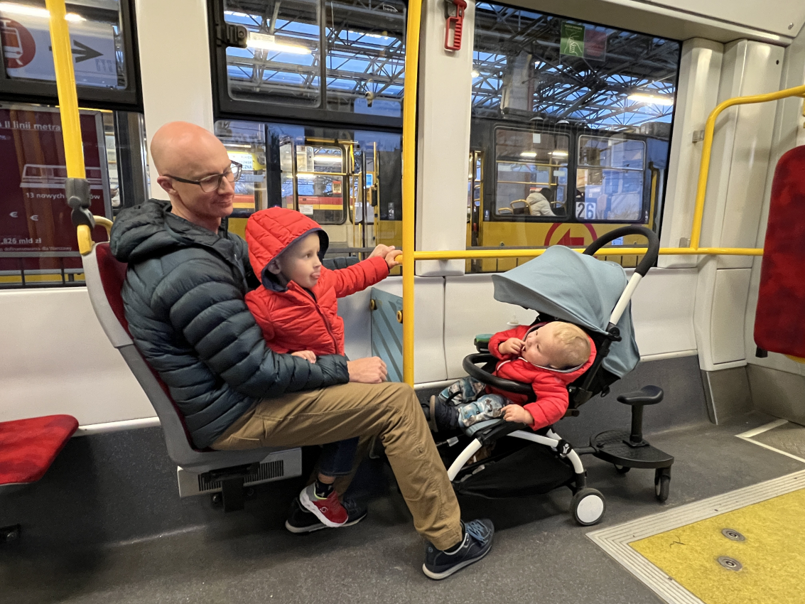 Public transport in Warsaw with kids