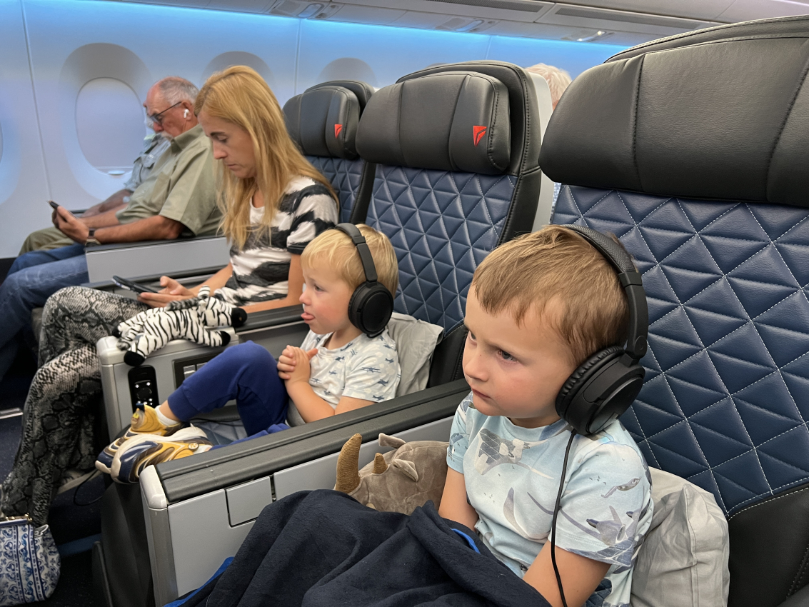 plane travel with 3 year old
