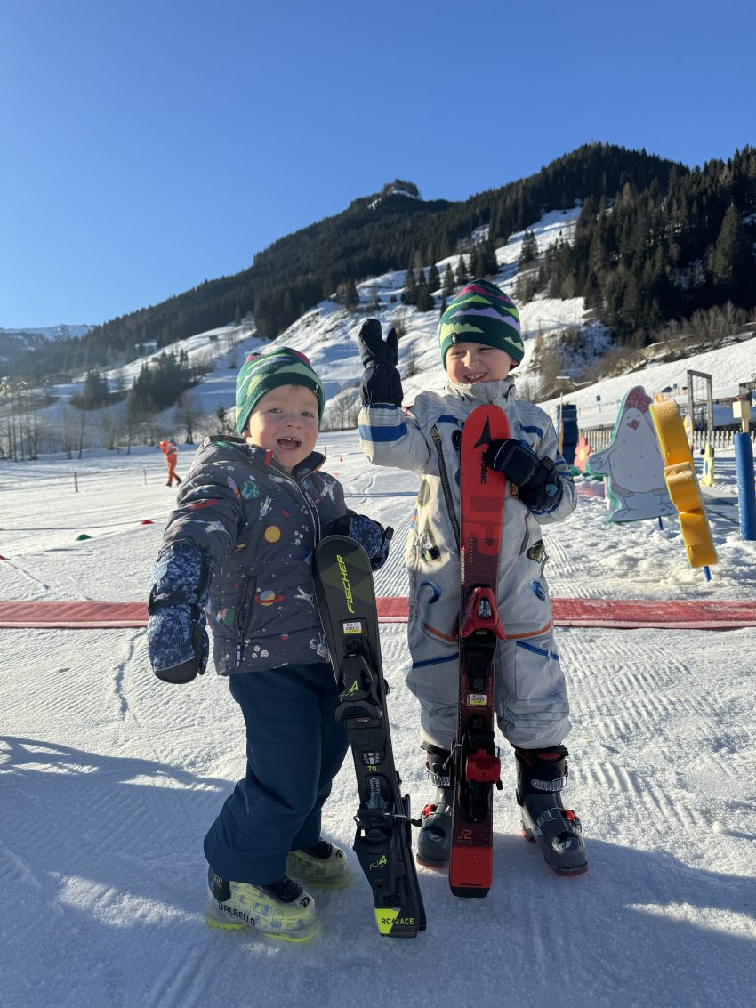 Skiing with preschoolers