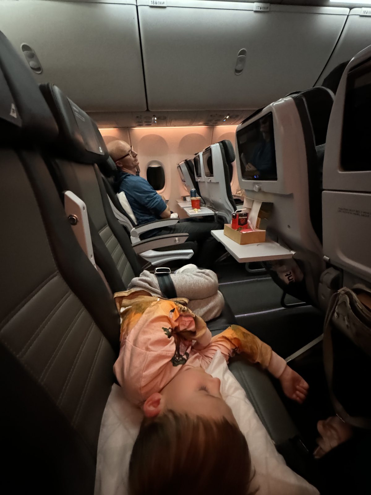 Flying Icelandair with toddler on overnight flight